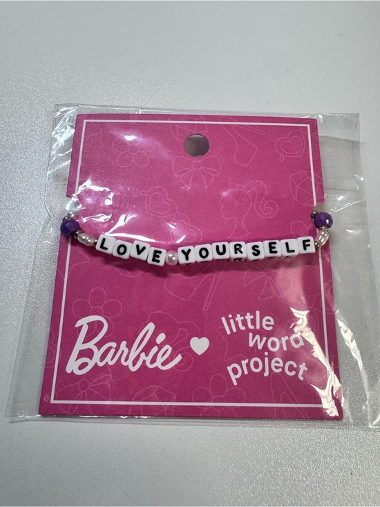 Little Words Project Jewelry - Barbie x Little Words Project "Love Yourself" Beaded Bracelet - Pink & Purple